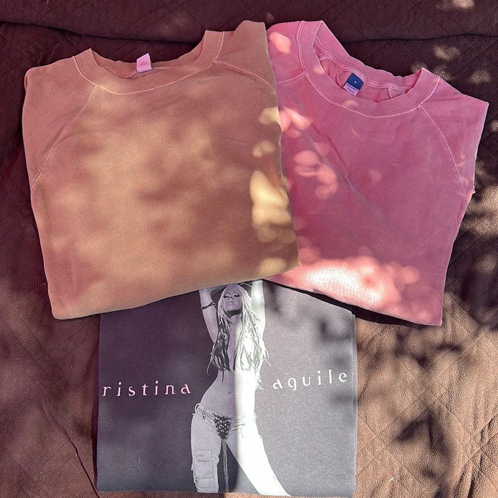 Three sweatshirts